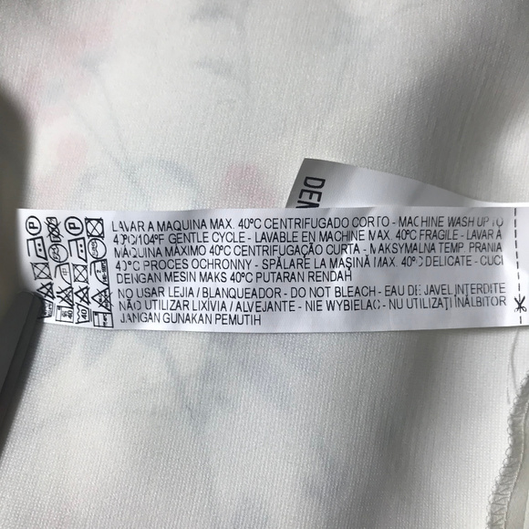 Zara Floral Crop Top Blouse Sz S (C01) - Picture 8 of 8